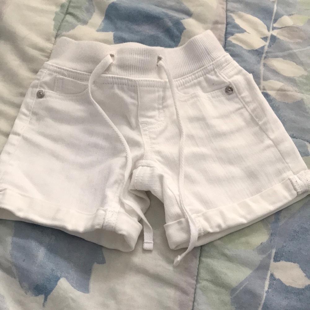 Used white denim shorts